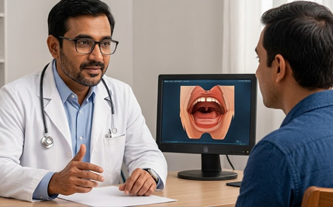 Doctor consulting with a patient