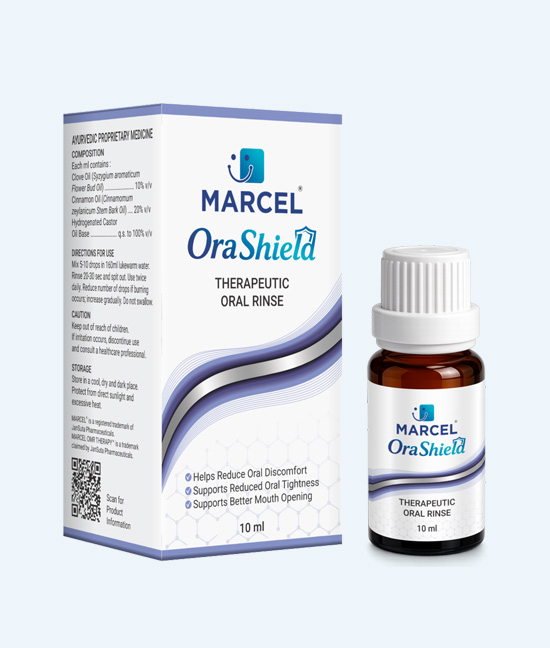 MARCEL® ORA-SHIELD Oral Rinse packaging