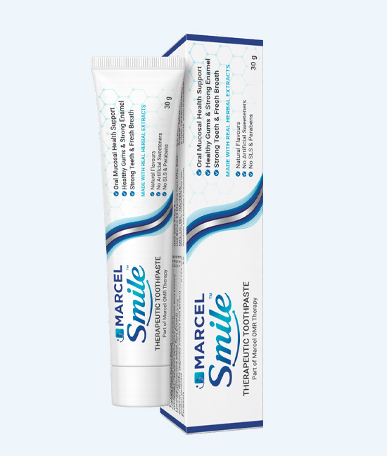 MARCEL SMILE Toothpaste packaging